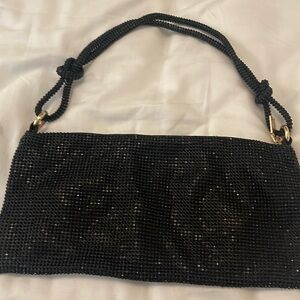 Black evening bag, never been used